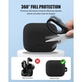 thumbnail image 3 of Funda protectora de silicona para EarFun Air Pro 4+ negra, 3 of 7