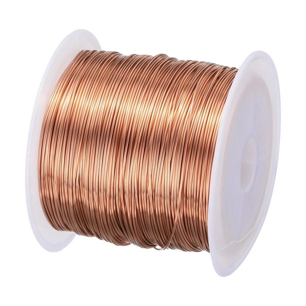 Hilo magnético de 0.5 mm 164 pies de alambre de cobre esmaltado alambre de bobinado magnético bobina 100 g 155C para transformadores inductor
