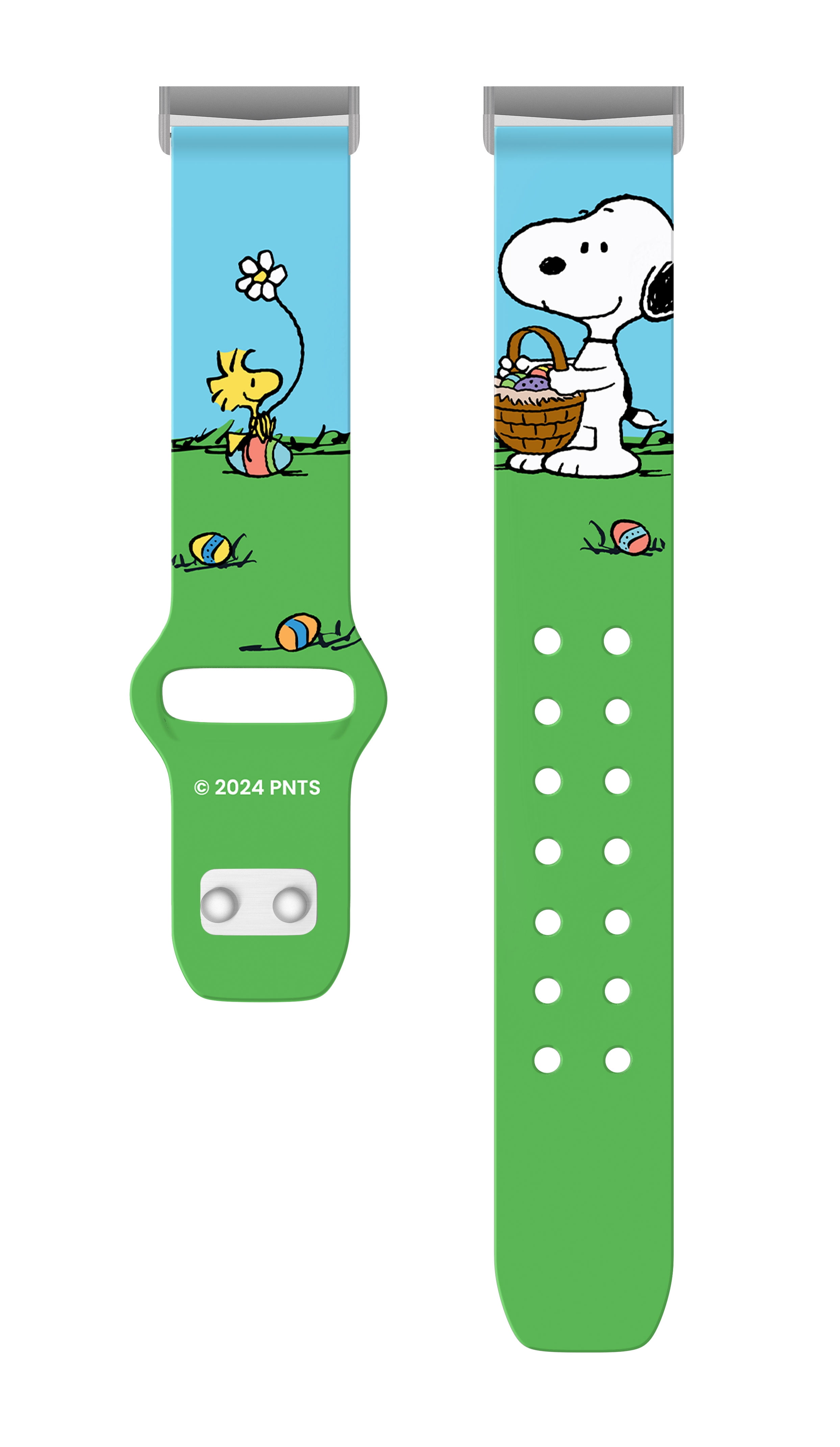 Peanuts Easter HD Unisex Watch Band Compatible with FitBit Versa 3 & Sense (20mm Long Eggcited) by Affinity Bands