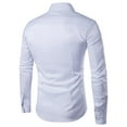 thumbnail image 2 of Chemise à Manches Longues pour Hommes Homme Décontractée Imprimée Col Montant Chemise de Base à Manches Longues Blouse Chemises à Manches Longues pour Hommes, 2 of 3