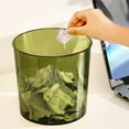 thumbnail image 3 of Practical Plastic Round Small Trash Can Wastebasket 6L/8L Garbage Container Bin for Bathroom Bedroom Kids Room Waste Use, 3 of 18