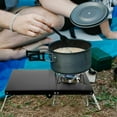 thumbnail image 4 of Mini Foldable Picnic Table for Beach, Lightweight Stand for Outdoor Cooker, Kitchen, BBQ (Black)，, 4 of 5