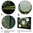 thumbnail image 3 of Designart "Tribal Jungle Odyssey Green Portal I" Landscapes Framed Wall Art - Traditional Green Surrealism Landscape Entryway Framed Wall Art, 3 of 6