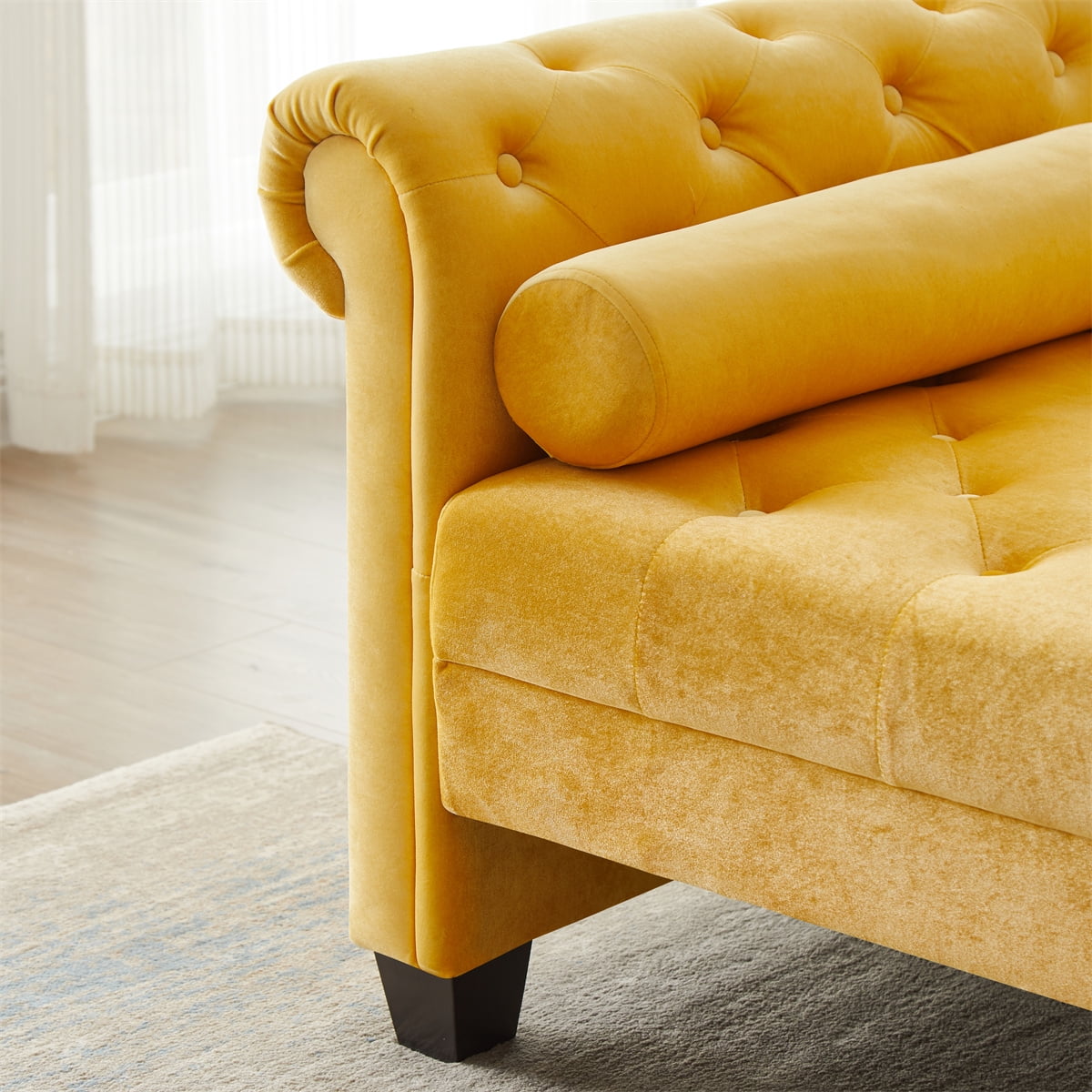 Yellow accent bench new arrivals