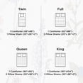thumbnail image 6 of U by Bedsure 3 Pieces White Floral Comforter Sets, 1 Soft Reversible Botanical Flowers Comforter and 2 Pillow Shams, Full Size, 6 of 7