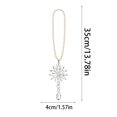 thumbnail image 2 of Snowflake Crystal Christmas Ornament, Hanging Pearl Beaded Christmas Tree Decoration for Indoor Home Holiday Party Decor, 2 of 3