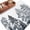 White Black, variant on 8'x10' Area Rugs, Black Botanical Indoor Outdoor Area Rug for Living Room Bedroom, Farmhouse Watercolor Pine Tree Washable Bathroom Rugs Kitchen Floor Carpet Mats Home Decor Aesthetic