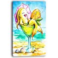 thumbnail image 2 of Design Art - Designart Gold Fish Enjoying Holidays on Beach, 2 of 3