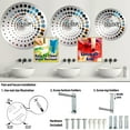 thumbnail image 4 of Designart "Harmonious Abstract Art I" Animals Turtle Spiral Dot Round Wall Mirror - Animals Oval Printed Decorative Mirror - Multiple Color Options, 4 of 5