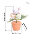 thumbnail image 4 of Darzheoy Easter Egg Tree Pot, Easter Decorations 17cm Easter Eggs Pot Spots Eggs Flower Pot for Indoor Easter Decor Plants Flower Vase Room Decor Spring Decor (A), 4 of 4