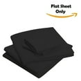 thumbnail image 3 of The Great American Store Ultra-Soft 1800 Series Microfiber Solid Flat Sheet (Pack of 3, Full, Black)- Top Sheets - Hypoallergenic - Wrinkle, Fade, Stain Resistant, 3 of 5