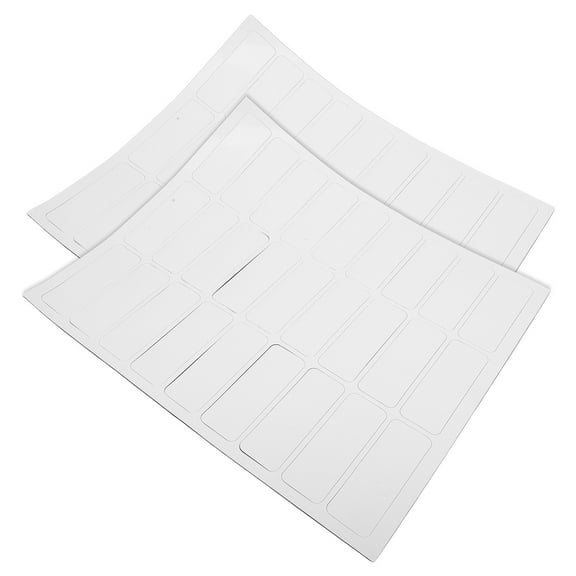 54 Pcs Magnetic Name Tape Convenient Name Tags Sticky Labels Magnets White