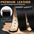 thumbnail image 5 of JingHao Mens Belt Big and Tall 30"-65",Genuine Leather Belts for Men,Casual Work Dress Jeans Belt,Black Brown Width 1.45(52"-54"/Belt Length 150cm, Black), 5 of 7