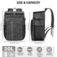 thumbnail image 3 of Science Rules Insulated Cooler Backpack - 20L High-Capacity Leakproof Soft Cooler Bag for Camping, Beach & Picnic, Fits 26 Cans, Long-Lasting Insulation, 3 of 6