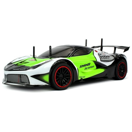 Velocity Toys Remote Control 2.4 GHz 1:10 Scale RTR Piranha Racer Supercar with Lithium Battery, Awesome RC Racing
