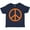 Navy Blue, variant on Inktastic Funky Orange Peace Sign Boys or Girls Toddler T-Shirt
