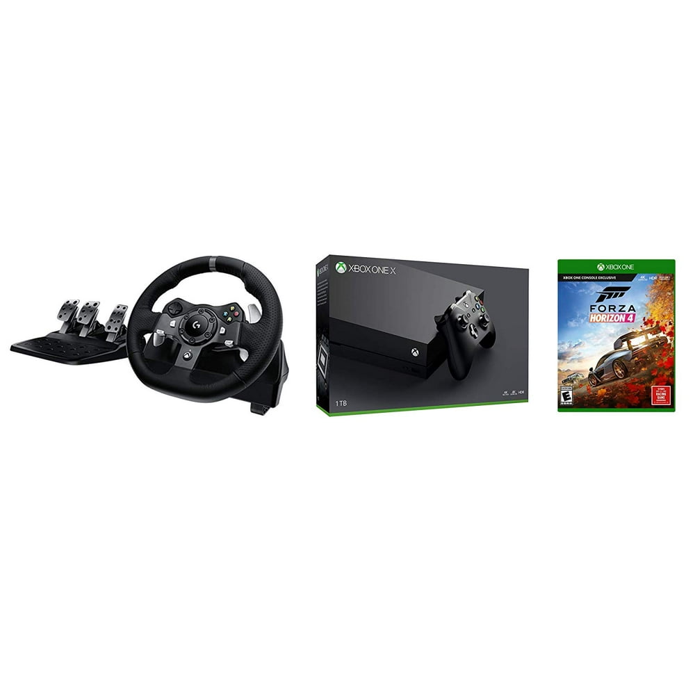 Xbox One X FH4 Racing Wheel Simulation Bundle G920 Driving Force DualMotor Racing Wheel, Forza