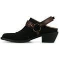 thumbnail image 2 of Journee Womens Urbana Pointed Toe Cuban Heel Comfort Casual Strappy Mules, 2 of 9