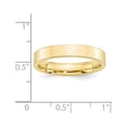 thumbnail image 3 of Auriga Fine Jewelry 10K Yellow Gold 4mm Standard Weight Flat Comfort Fit Wedding Band for Women Size 11.5, 3 of 5