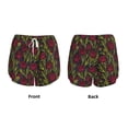 thumbnail image 5 of Lsque Burgundy Peony Flowers Printed Women's Running Shorts with Liner Pockets,Elastic Quick Dry Workout Athletic Gym Yoga Shorts,Womens High Waist Shorts-X-Large, 5 of 9