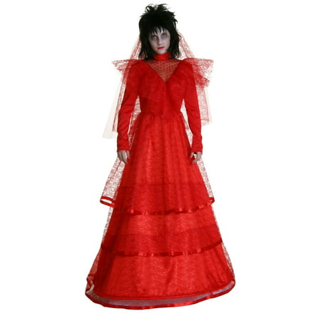 Red Gothic Wedding Dress Costume