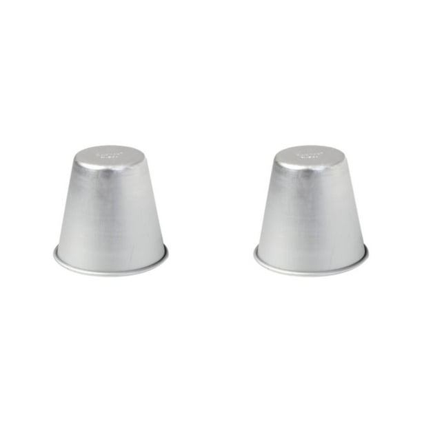 Naiovety Moldes asequibles y ecológicos de acero inoxidable, 8 Uds., para taza para hornear, molde para hornear sostenible Type3 NO3