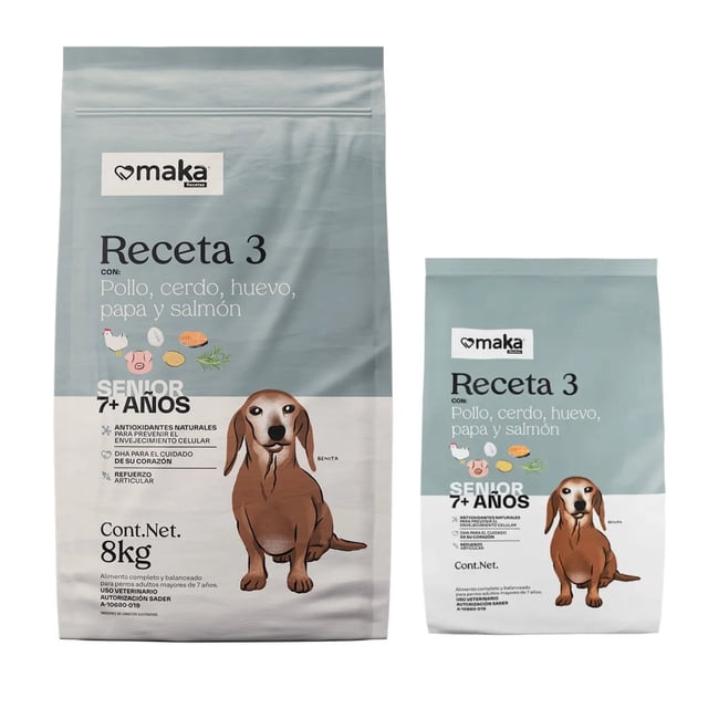 Maka Receta 3 Senior 8 Kg + Maka Receta 3 Senior 2 Kg