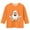 Orange, variant on CYRBOKO Toddler Girls Halloween Shirts, 3/4 Sleeve Stretchy Party Crewneck Fall Tops White Size 3-4 T