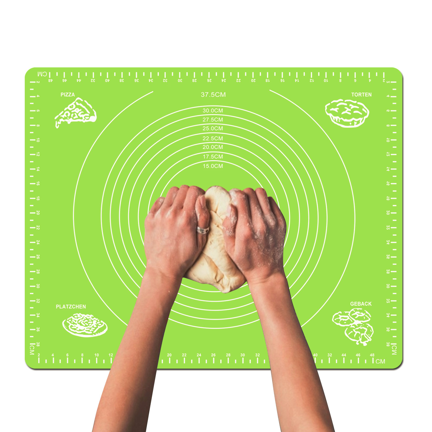 Elegant Choise Baking Mats Kneading Pad ,NonStick Silicone Pastry Mat with Measurements (19.9