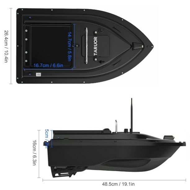 Remote Control Fishing Bait Boat Fish Finder 2kg Feed Delivery Loading 500m Remote  Control Fishing Bait Boat Rc Boat 2.4ghz Rc Fishing Boat,10000mA :  : Toys & Games