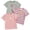 Tshirt2-Green, variant on UAYOTSE Toddler Girls Graphic T Shirts 3 Pack Cute Spring Summer Short Sleeve Tees Soft Breathable Tops,Sizes 2-3 Years