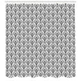 thumbnail image 2 of Ambesonne Damask Shower Curtain, Ornate Style Foliage, 69"Wx84"L, Black White, 2 of 2