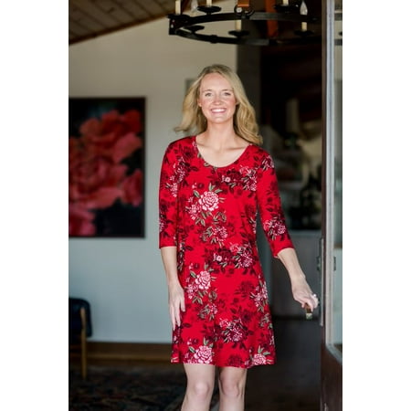 The Pioneer Woman Floral Dress with 3/4 Length Sleeves