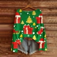 thumbnail image 5 of Craaazy Knit Womens Shirts Christmas Printed Round Neck Long Sleeve Knit Pullover Gifts for Women, 5 of 5