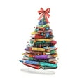 thumbnail image 4 of KLKCMS 2D Acrylic Ornaments, Acrylic Christmas Tree Book Sign, Flat Sign, Unique Craft Collection Gift, Home Decor, Table Centerpiece Bowknot, 4 of 7
