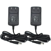 2Pack DC 9V 1A Power Supply Adapter, Plug 5.5mm x 2.1mm