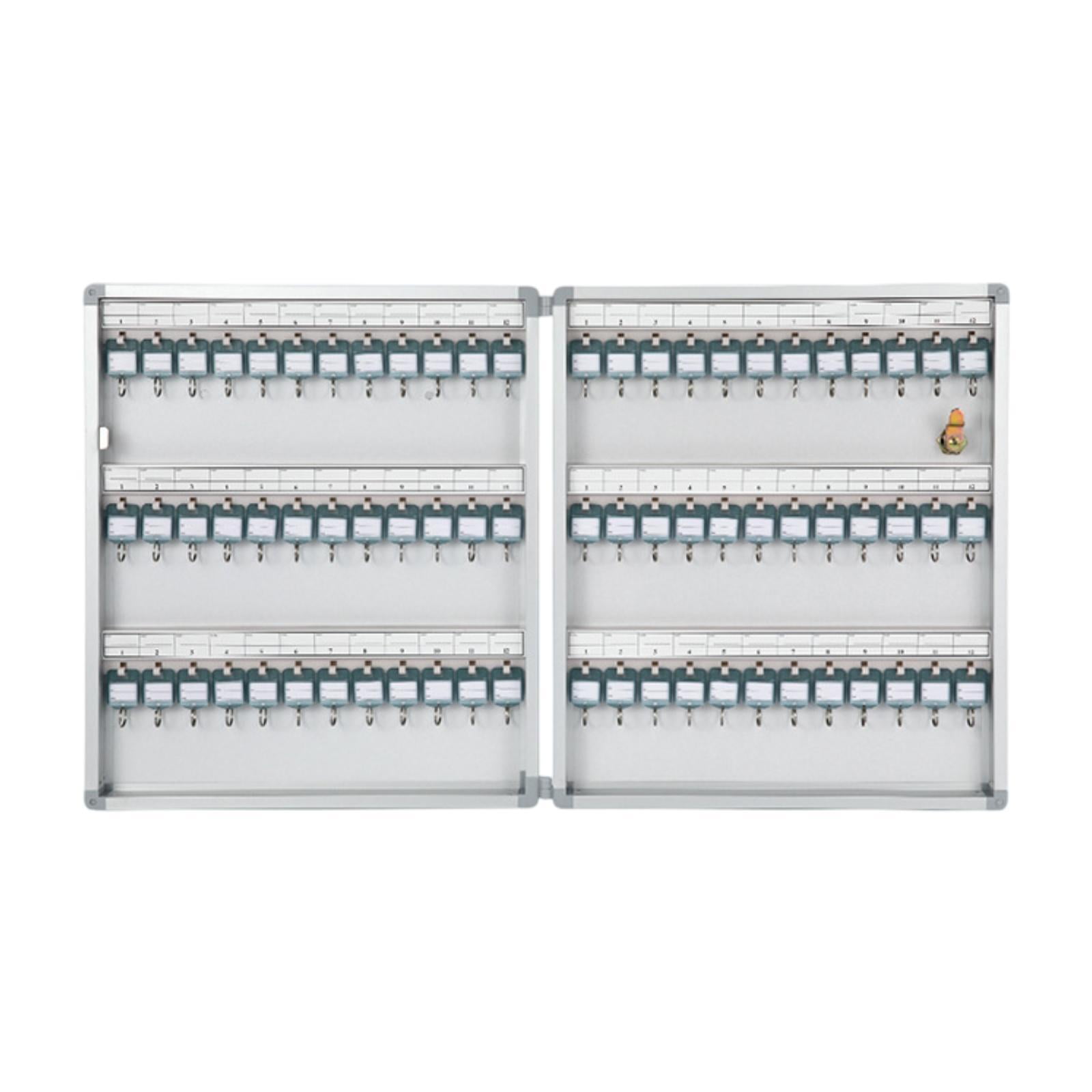 QSTDGVPW 72 Position Key Lock Box Locking Key Box Aluminum Alloy Key Organizer for Valets