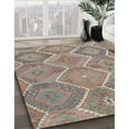 thumbnail image 3 of Ahgly Company Machine Washable Indoor Rectangle Contemporary Dark Almond Brown Area Rugs, 8' x 10', 3 of 7