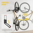 thumbnail image 2 of Swivel Bike Wall Mount, No Heavy Lifting Required Bike Wall Mount, Bike Hangers for Garage, Space-Saving Bike Rack Garage, Easy to Load and Unload, Bike Hanger Can Hold Up to 77 lbs, 2 Pack, 2 of 9