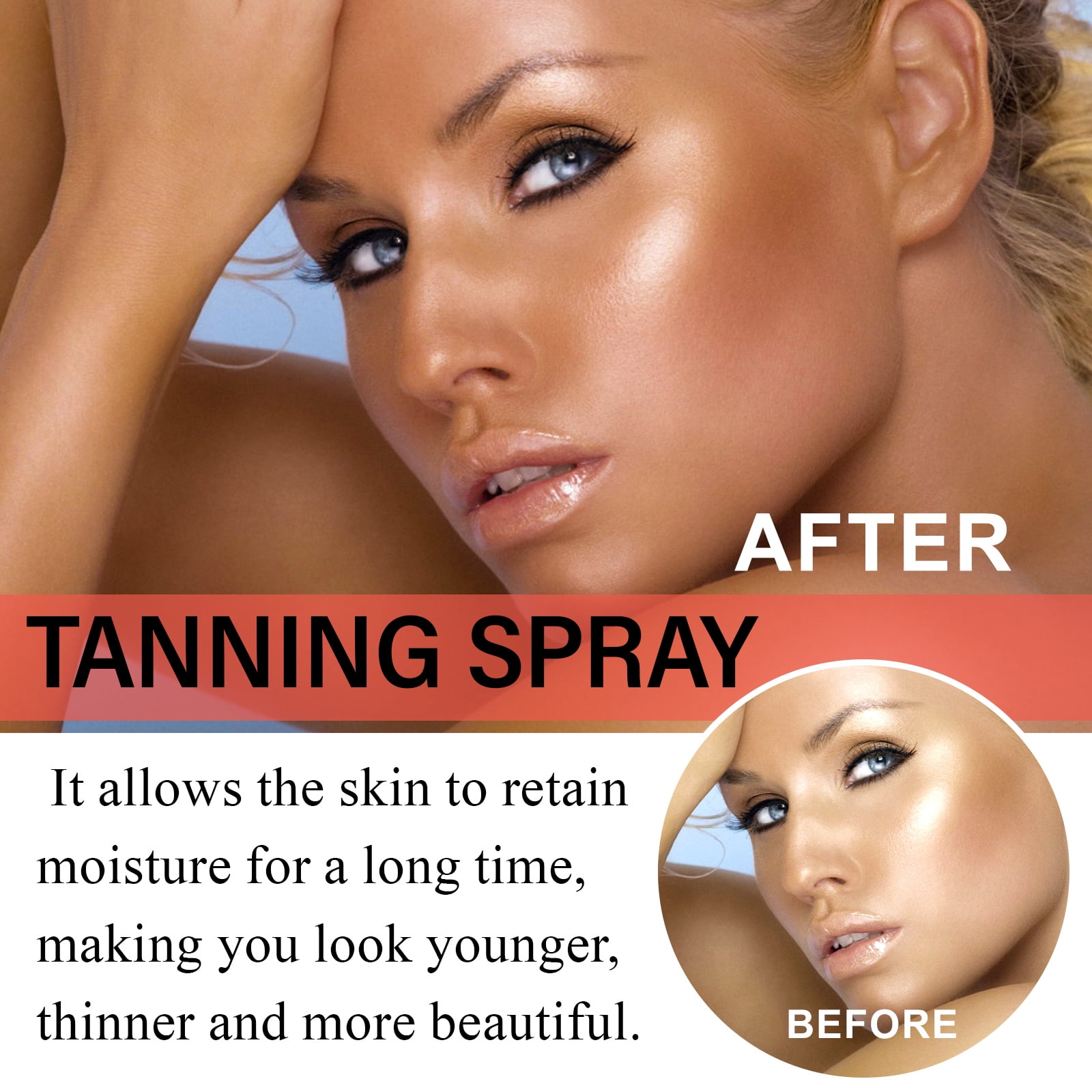 Alvantor Self Tanner Mousse, Sunless Tanning Mousse for Streak-Free, Wheat Classic Bronzing 2fl.oz