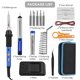 thumbnail image 1 of Portable Soldering Iron Kit 60W Adjustable Temperature Electric Soldering Iron Pen 15pcs Solder Kit Welding Tool, 1 of 5