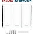 thumbnail image 4 of Acrylic Cup and Lid Holder, 3 Compartment, Disposable Coffee Cup Dispenser Cup Storage Organizer, Clear, 4 of 14