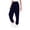Navy, variant on Women's High Waisted Joggers with Pockets Drawstring Elastic Solid Color Tapered Track Pants Stretchy Loose Fit Yoga Running Trousers