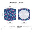 thumbnail image 5 of Rateoe Plants And Flamingos Pattern Square Couch Cushion Covers, Sofa Furniture Protector Slipcover with Bottom Tie rope, Soft Non-Slip Non-Wrinkle Non-Sticky-Four Pieces, 5 of 7