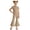 Khaki, variant on JUMEYU Summer Outfits for Girls Girls Clothes Little Girl Outfits Short Sleeve Tops & Cargo Pants 2pcs Girls Clothing Size 7-8 (Coffee,7-8 Years)