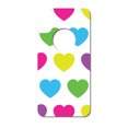 thumbnail image 3 of DistinctInk Custom SKIN / DECAL compatible with OtterBox Commuter for iPhone X / XS (5.8" Screen) - White Multi Color Hearts, 3 of 5