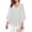 *White, variant on ClodeEU Womens Ruffle 3/4 Sleeve V Neck Double Layers Mesh Blouses,Flared Sleeve Tunic Tops Purple,Womens Plus M