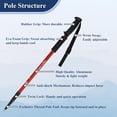 thumbnail image 2 of TheFitLife Nordic Walking Trekking Poles - 2 Sticks with Anti-Shock and Quick Lock System, Telescopic, Collapsible, Ultralight for Hiking, Camping, Mountaining, Backpacking, Walking, Trekking, 2 of 7