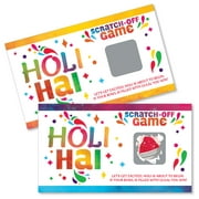 Big Dot of Happiness Holi Hai - Festival of Colors Party Game Scratch Off Cards - 22 Count