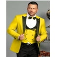 thumbnail image 1 of Yellow Tuxedo Suits - Black And Yellow Tuxedo - Yellow Groomsmen Suits, 1 of 1